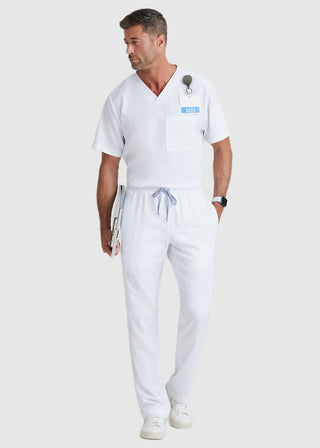 Greys Anatomy Classic Men Evan Solid Scrub Top