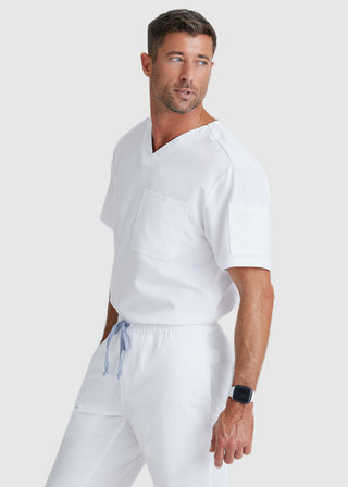 Greys Anatomy Classic Men Evan Solid Scrub Top