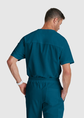 Greys Anatomy Classic Men Evan Solid Scrub Top