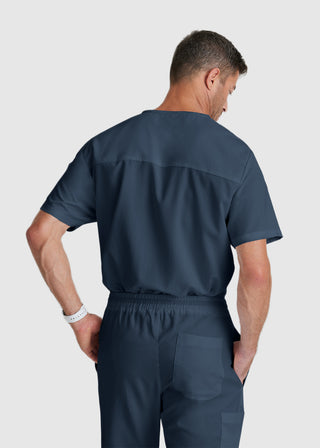 Greys Anatomy Classic Men Evan Solid Scrub Top
