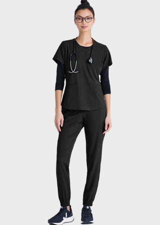 Grey's Anatomy Evolve Women's Terra Cargo Jogger Scrub Petite Pants