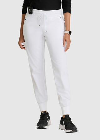 Grey's Anatomy Spandex Stretch Women's Soft Rib Waist Jogger Scrub Tall Pant