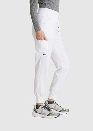 Grey's Anatomy Spandex Stretch Women's Soft Rib Waist Jogger Scrub Petite Pant