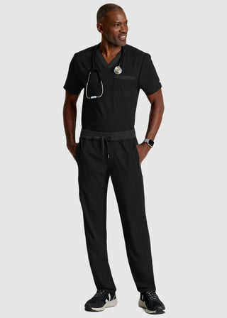 Grey's Anatomy Spandex Stretch Ethan 2-Pocket V-Neck Scrub Top