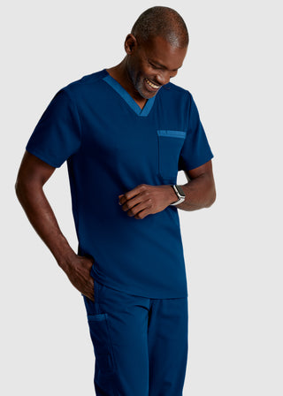 Grey's Anatomy Spandex Stretch Ethan 2-Pocket V-Neck Scrub Top