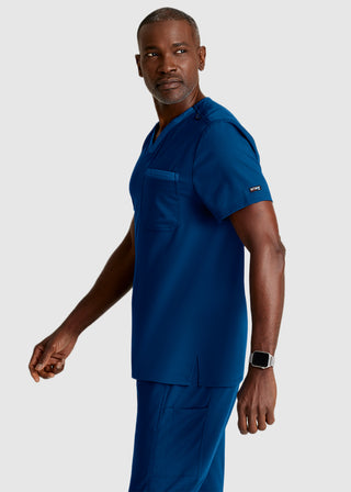Grey's Anatomy Spandex Stretch Ethan 2-Pocket V-Neck Scrub Top