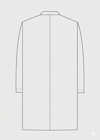Heedfit Unisex 40 Inches Classic 3 Pockets Long Lab Coat