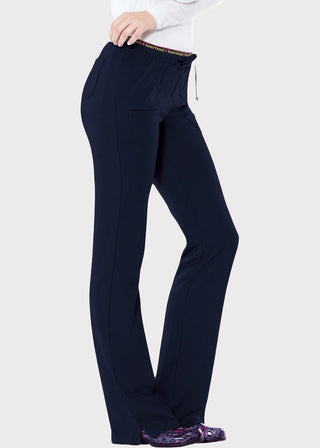 HeartSoul Women's Petite Heart Breaker Low-Rise Drawstring Scrub Pant