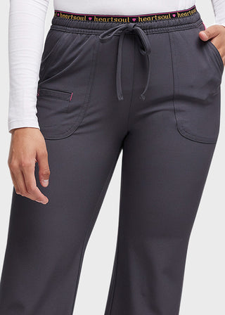 HeartSoul Women's Heart Breaker Low-Rise Drawstring Scrub Pants