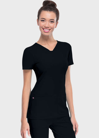 HeartSoul Women's Pitter-Pat Shaped V-Neck Scrub Top