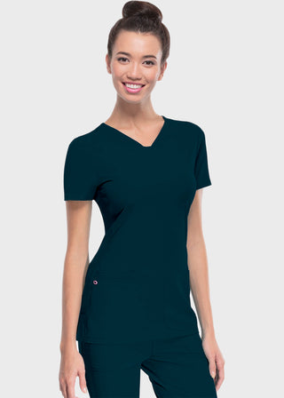 HeartSoul Women's Pitter-Pat Shaped V-Neck Scrub Top