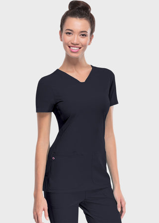 HeartSoul Women's Pitter-Pat Shaped V-Neck Scrub Top