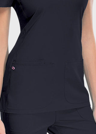 Free Embroidery Women's Pitter-Pat Shaped V-Neck Scrub Top