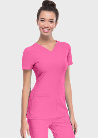 HeartSoul Women's Pitter-Pat Shaped V-Neck Scrub Top
