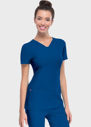 HeartSoul Women's Pitter-Pat Shaped V-Neck Scrub Top