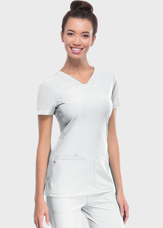 HeartSoul Women's Pitter-Pat Shaped V-Neck Scrub Top