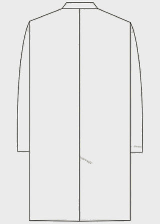 Heedfit Unisex 40 Inches Classic 3 Pockets Long Lab Coat