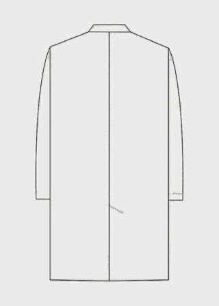 Heedfit Unisex 40 Inches Classic 3 Pockets Long Lab Coat