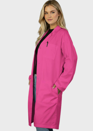 Heedfit Unisex 40 Inches Classic 3 Pockets Long Lab Coat