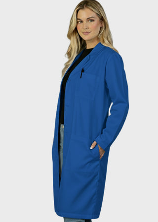 Heedfit Unisex 40 Inches Classic 3 Pockets Long Lab Coat