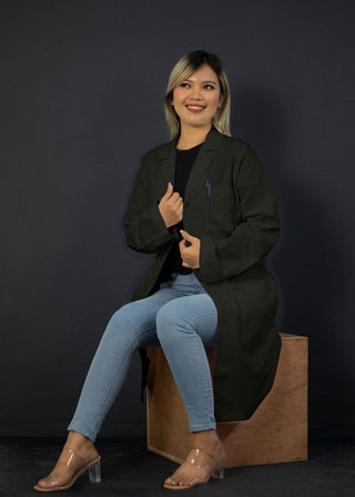 Heedfit Unisex 40 Inches Classic 3 Pockets Long Lab Coat