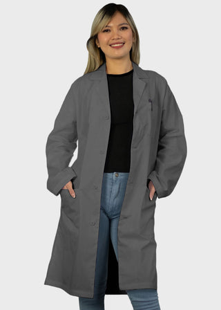 Heedfit Unisex 40 Inches Classic 3 Pockets Long Lab Coat