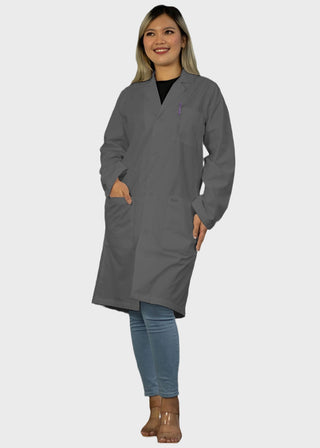 Heedfit Unisex 40 Inches Classic 3 Pockets Long Lab Coat