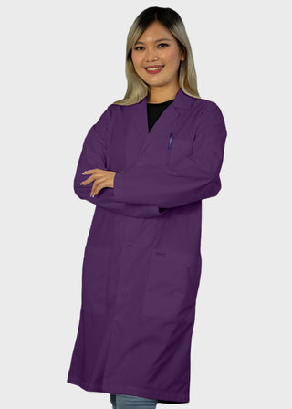 Heedfit Unisex 40 Inches Classic 3 Pockets Long Lab Coat