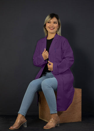 Heedfit Unisex 40 Inches Classic 3 Pockets Long Lab Coat