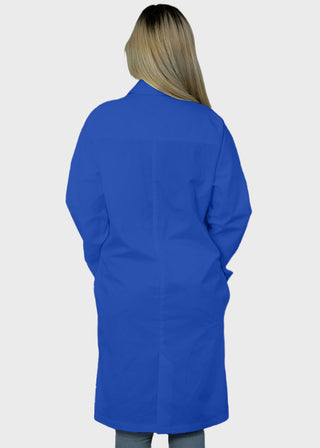 Free Embroidery Unisex 40 Inches Classic Long White Lab Coat