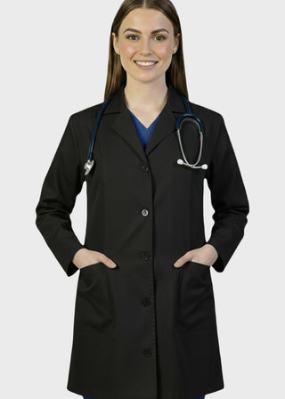 HeedFit Women's Two Pocket 35 Inches Medical Lab Coat