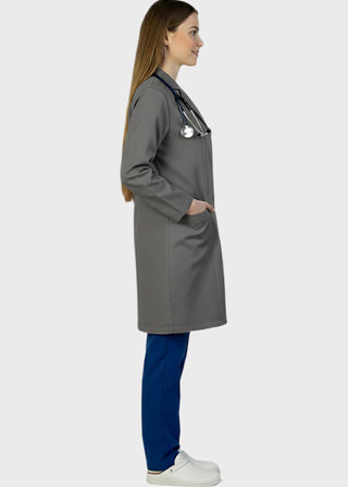 HeedFit Women's Two Pocket 35 Inches Medical Lab Coat