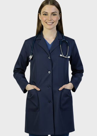 HeedFit Women's Two Pocket 35 Inches Medical Lab Coat