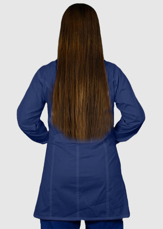 HeedFit Free Embroidery Women's Two Pocket 35 Inches White Medical Lab Coat