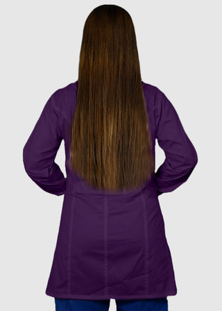 HeedFit Free Embroidery Women's Two Pocket 35 Inches White Medical Lab Coat