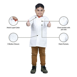 HeedFit Children White Lab Coat