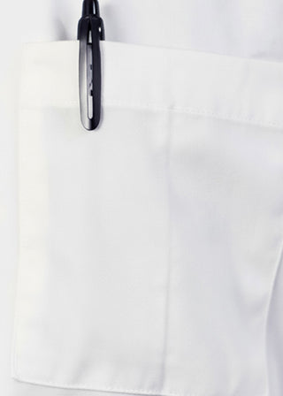 HeedFit Unisex 37 Inches Three Pocket White Functional Lab Coat