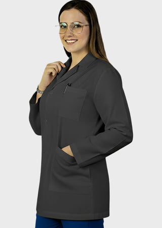 HeedFit Unisex 31 Inches Three Pockets 31 Inches White Lab Coat