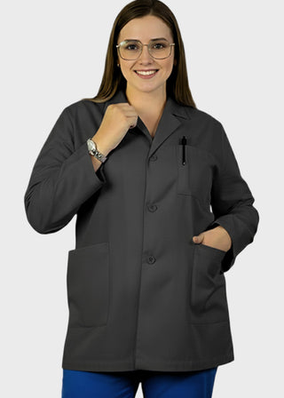 HeedFit Unisex 31 Inches Three Pockets 31 Inches White Lab Coat