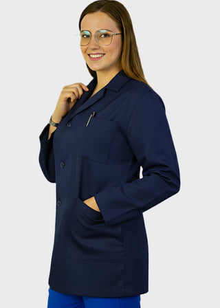 HeedFit Unisex 31 Inches Three Pockets 31 Inches White Lab Coat