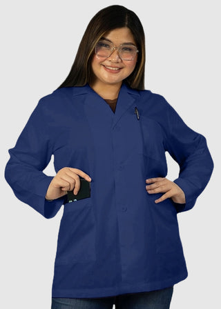 HeedFit Unisex 31 Inches Three Pockets 31 Inches White Lab Coat