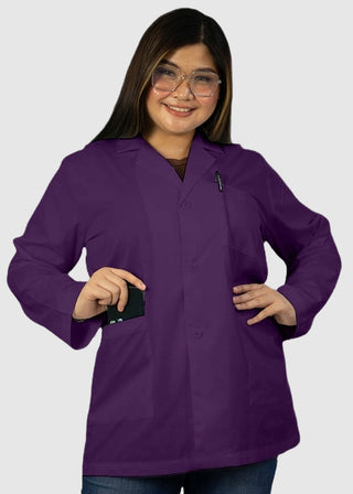 HeedFit Unisex 31 Inches Three Pockets 31 Inches White Lab Coat