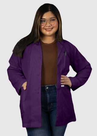 HeedFit Free Embroidery Unisex 31 Inches Three Pockets Lab Coat