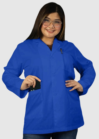 HeedFit Unisex 31 Inches Three Pockets 31 Inches White Lab Coat