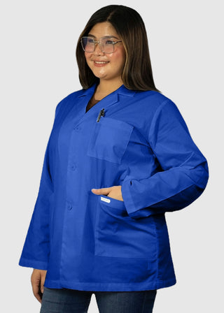 HeedFit Unisex 31 Inches Three Pockets 31 Inches White Lab Coat