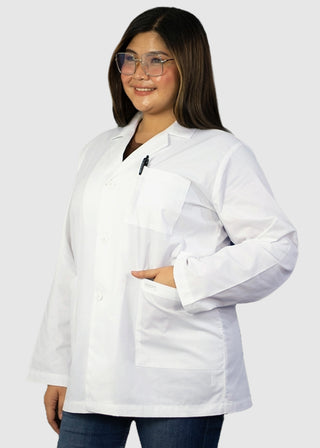 HeedFit Free Embroidery Unisex 31 Inches Three Pockets Lab Coat