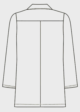 HeedFit Unisex 31 Inches Three Pocket White Consultation Coat