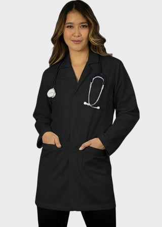 HeedFit Unisex 31 Inches Three Pocket White Consultation Coat