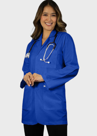 HeedFit Unisex 31 Inches Three Pocket White Consultation Coat