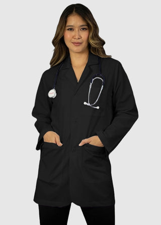 HeedFit Unisex 31 Inches Three Pocket White Consultation Coat